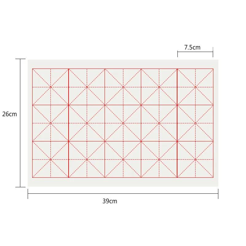 Papel Xuan chinês para iniciantes, Papel de arroz com grades, Arroz Carta Di Riso, 100 folhas - Image 1