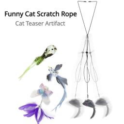Brinquedo interativo do gato para gatos, Brinquedos do rato, Porta de suspensão, Brinquedo retrátil, Engraçado, Self-Hey Kitten, Scratch Rope, Pet Products - Image 1