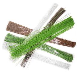 50 Pçs/set #26 Papel Floral Fio 0.45 milímetros/0.0177 Polegada 36 Diâmetro cm de Comprimento do Fio do Ferro Utilizado Para DIY Flor Meia de Nylon Tomada de Branche - Image 1