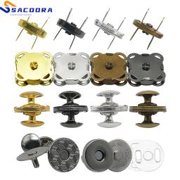 Forte magnético Snap Botões Fixadores Fechos Rebite, Plum Blossom, Thin Bags Parts, Fivela de adsorção, 10 conjuntos por pacote - Image 1