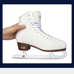Sapatos De Patins De Gelo De Couro Genuíno, Patinação Profissional Térmica Quente Espessa Com Lâmina De Gelo para Crianças e Adultos, Adolescentes - Image 3