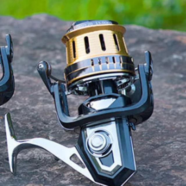 Carretel de Pesca Metal Spinning 10 + 1BB para Carpa, Roda Grande para Mar, Alta Velocidade 4.1:1, Ideal para Baitcasting e Ferramentas de Pesca