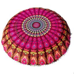 Bohemian Impresso Capa de Almofada para Casa, Rodada Fronha Padrão, Almofada Do Chão, Hotel, Bar, Decoração Do Carro, 43cm - Image 2