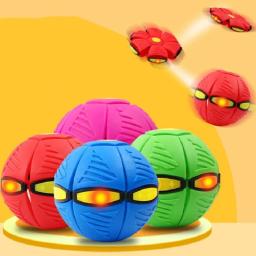 Voando UFO Flat Throw Disco Bola com Luz LED para Crianças, Brinquedo ao ar livre, Jardim, Basquete, Jogos, Lkcomo - Image 6