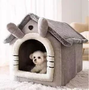 Tenda Macia para Animais de Estimação, Cama para Cachorros e Gatos com Almofada Removível, Ideal para Pets Pequenos, Médios e Grandes