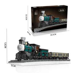 Blocos De Construção De Locomotiva A Vapor, Partícula Pequena, Montagem De Plástico, Trem De Brinquedo DIY, Novo sem Caixa - Image 3