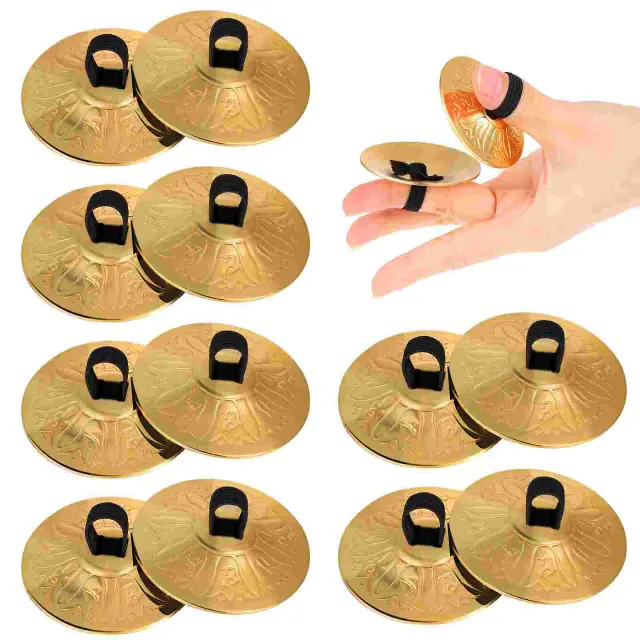 Cymbalas de Cobre para Dança do Ventre: Pratos de Dedo Pequenos para Instrumentos Musicais