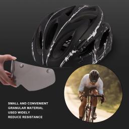 Capacete leve do ciclismo com construção durável, capacete confortável do Mountain Bike do PC, preto ajustável e amarelo - Image 5