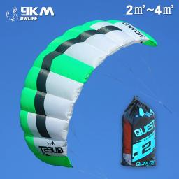 Kite novato da tração da folha, Kite do poder com saco, 2 linha instrutor, 9km, 2 ㎡ a 4 ㎡ - Image 1