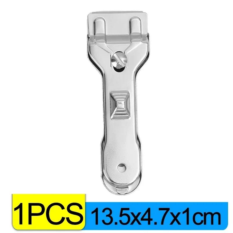Raspador De Lâmina De Lâmina De Aço Inoxidável, Ferramenta De Raspagem De Pintura Com 5 Lâminas, Espátula De Fogão Retrátil, Ferramentas De Limpeza De Indução De Cerâmica - Image 1