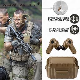 BRAÇO PRÓXIMO NRR27db Fone De Ouvido Eletrônico Headset Anti Noise Ear Plug Cancelamento de Ruído para Caça Tiro Earmuff Modo Exterior/Interior - Image 5