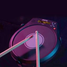 Aroma eletrônico Dumb Drum Pad, Recarregável, Multifunções, Digital 3 em 1, Metrônomo Prática Drum, Detecção de velocidade - Image 3