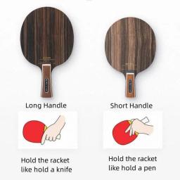 Boer lâmina de tênis de mesa defensiva lâmina longo shakehand fl curto penhold cs ping pong bat raquete ataque rápido ofensiva - Image 6
