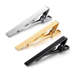 Clipe de gravata em metal para homens, acessórios gravata, fecho simples, fecho prático estilo moda, pino de gravata para homens, clipe de colarinho - Image 1