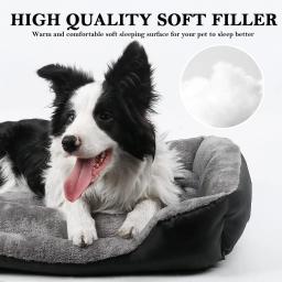 ATUBAN-Rectangle cama do cão lavável, confortável e respirável Pet Bed, cães grandes e médios - Image 5