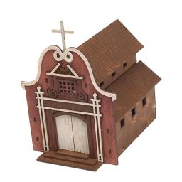 Kits de construção de madeira 3D para adultos e crianças, artesanato, kits DIY, modelo de casa 3D, presente original, 1:72 - Image 2