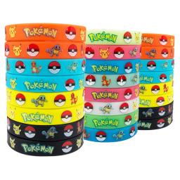 Pokémon Noctilucent Silicone Pulseira, Pulseira Anime, Bolso Elf, Pikachu, Pulseira dos desenhos animados, Presentes de festa, Acessórios Cosplay, Brinquedos - Image 2