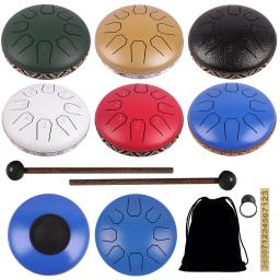 Instrumentos de Percussão com Saco e Baquetas, Instrumentos de Cura Som, Chuva Chime, Meditação Yoga, Presente Único, 6 ", 8 Notas - Image 2