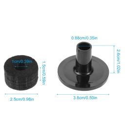 8 peças de suporte de prato 25 mm arruela de feltro + 2 peças de capas de prato substituição para kit de bateria de prateleira - Image 6