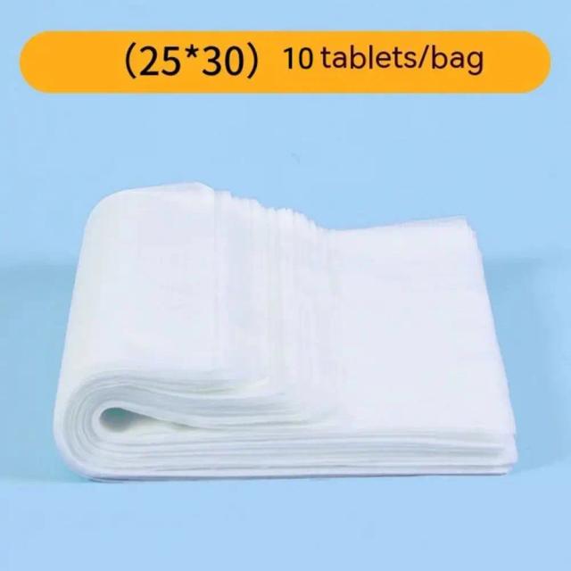 Papel Higiênico Descartável para Pet com Inalação Instantânea - 10 Pads para Treinamento de Cachorro em Tecido Não Tecido