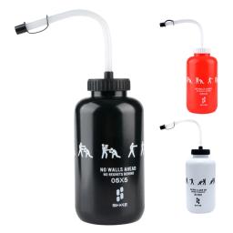 Shoke lacrosse garrafa de água com palha longa bpa livre plástico goleiro boxe garrafa de água 1 litro para o esporte - Image 1