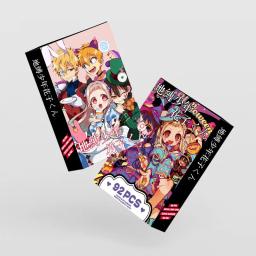 Coleção de cartões de impressão a cores Hd dupla face, Anime, vaso sanitário, Hanako-kun, Cartão Lomo, Presentes, Novo, 92 peças - Image 3