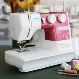 Máquina de costura pesada, 8 pontos embutidos, armação de metal, agulha dupla, multifuncional, 60W, casa, principiante, ferramentas de costura overlock - Image 1