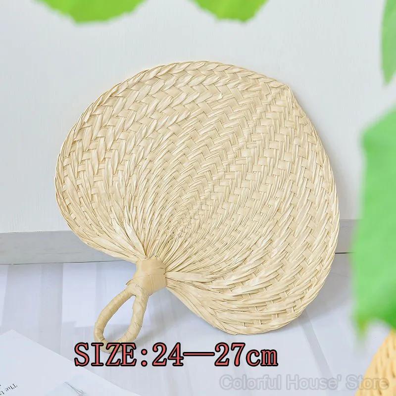 Estilo chinês Handmade retro bambu Natural trançado ventilador, novo verão refrigeração mão ventilador, artesanato de arte tecido ventilador, decoração de casa, 1pc - Image 1