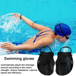Pás de natação para mãos, remos de silicone ajustáveis para adultos e crianças, equipamento de natação para treinamento e entretenimento - Image 3