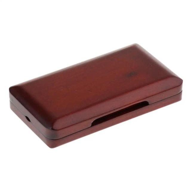 Caixa de suporte para palhetas de oboé em madeira de bordo para 3 peças - Tamanho 95 x 50 x 14 mm