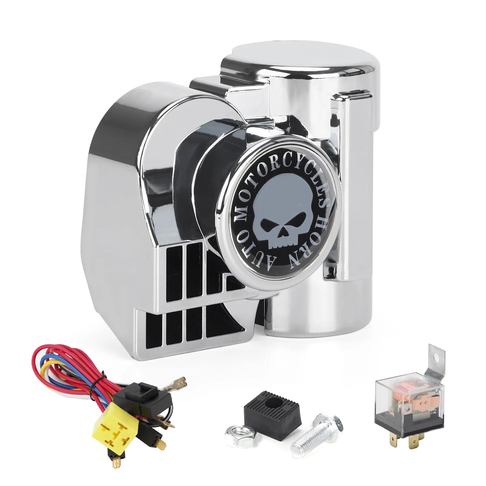 Chifre de caracol poderoso super alto para carro, chifre de ar elétrico compacto de tom duplo para o iate e barco do caminhão da motocicleta Harley, 12V, 150DB - Image 1