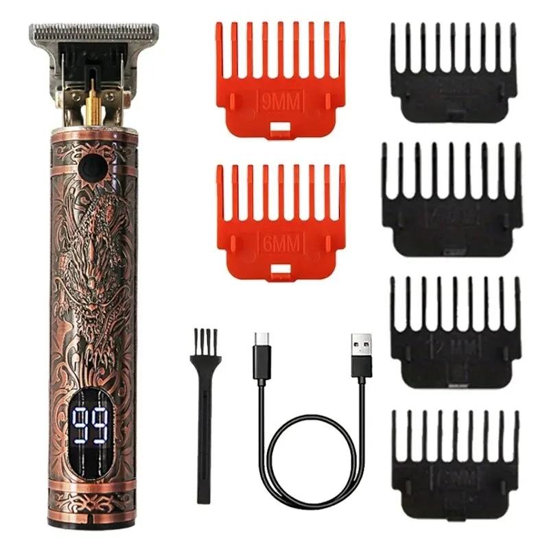 Cabelo elétrico aparar Shaver, aparar cabelo Clipper, aparar Clippers barbeiro, três velocidade engrenagem variável, presente para o namorado, T9 - Image 1