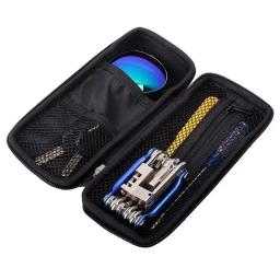 Saco de armazenamento de bicicleta portátil saco de ferramentas padrão de carbono saco de casca dura multi-compartimento de armazenamento de bicicleta rack de água acessórios - Image 2
