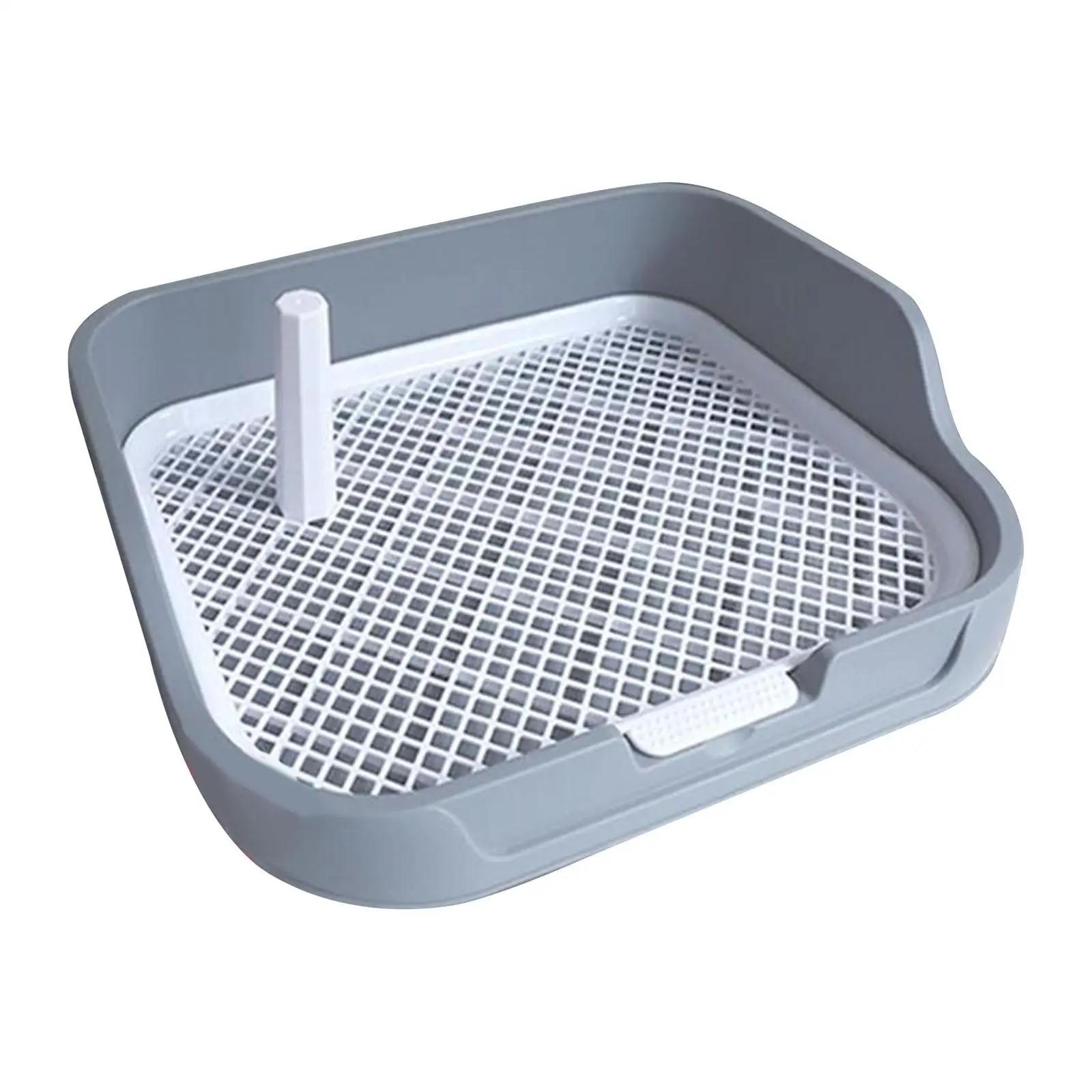 Banheiro reutilizável para treinamento de animais de estimação Almofada Potty para cachorro Parede de proteção de todos os lados Durável com poste removível Suporte de almofada para cachorro - Image 1