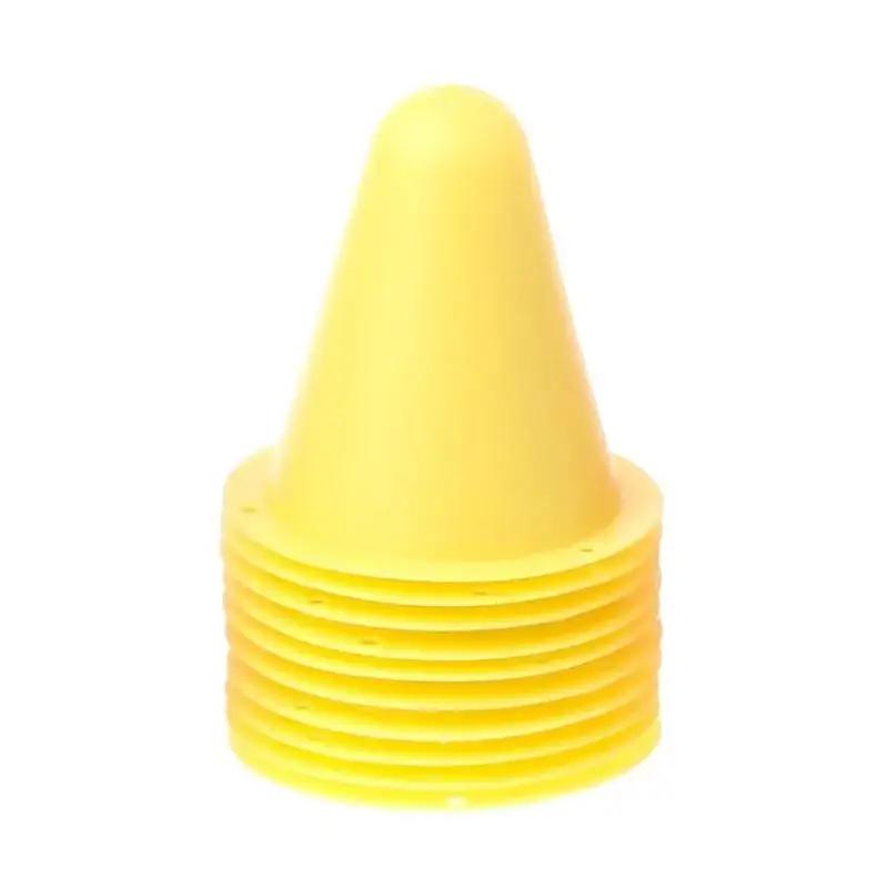 Futebol Marcação Cup Cones Marcador, Slalom Roller, Skate Pile Cup, Futebol Equipamento de Treinamento, Novo, 10 Pcs - Image 1