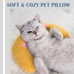 Almofada Macia e Grossa Resistente à Mordida para Animais de Estimação, Tapete de Dormir, Guarda Pescoço, Em Forma de U, Quente, Conforto, Pequeno, Gatos, Cães, Inverno - Image 5
