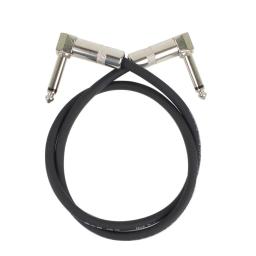 60cm/24 polegada guitarra efeitos pedal cabo liso conector de remendo 6.35mm plug cobre núcleo de superfície do plutônio fio adaptador linha cabeça redonda - Image 4