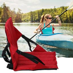 Assento ajustável e estofado para o caiaque, com saco do armazenamento, coxim da canoa, rafting portátil - Image 2