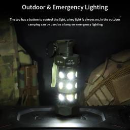 Luz de acampamento ao ar livre tático m84 granada manequim sobrevivência strobe lâmpadas led imitação modelo cosplay adereços cosplay engrenagens militares - Image 2