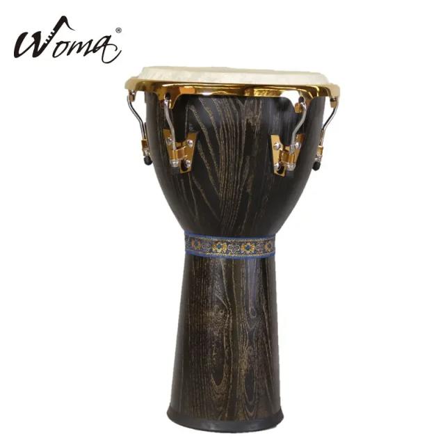 Mini tambor de madeira Djembe da China: leve e perfeito como presente