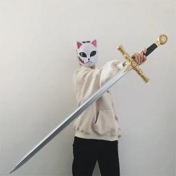 Western Solomon Sword Cosplay Prop, Golden Knight Faca Arma, Medieval Zoro Role Playing, PU Modelo, Novo, 1:1 - Image 1