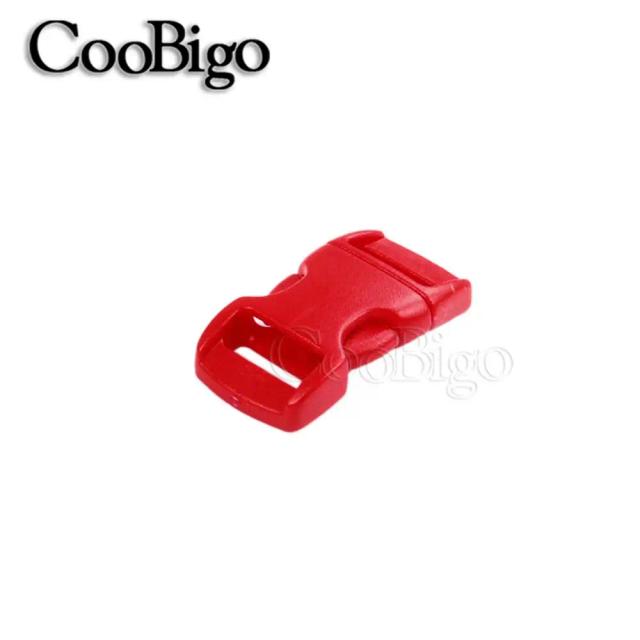 Kit com 50 Fivelas Curvadas 3/8" para Pulseiras Paracord, DIY e Acessórios de Acampamento Outdoor