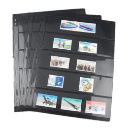 10PCS Selos Grade Selo Página Coleção Selos Titulares de Álbum de Selo PVC folha solta Inners de Não Incluindo Capa - Image 5