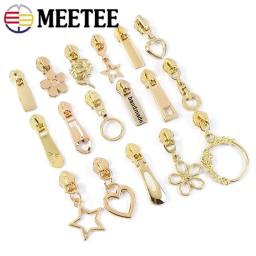 Zíperes para Nylon Ziper Repair Kit, Fecho com Zíper, Sliders, LightGold, Zip Extrator, Zips Saco, Lock Head, Substituição, 5 #, 10Pcs - Image 3