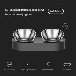 Xiaomi Petkit-Pet Alimentando Pratos, Gatos Tigelas, Resistente a Riscos, Alimentador Duplo Ajustável, Animais de Estimação, Ferramentas de alimentação - Image 2