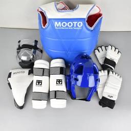 Full Taekwondo Protective Gear Set, Equipamento de Combate Real, Competição Grossa, Artes Marciais, Combat Protector Set, Treinamento, 8Pcs - Image 1