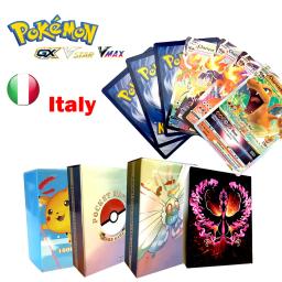Pokemon Cards of Italian Letters, Treinador, Pikachu, Charizard, Figuras Anime, Battle Flash Card, VSTAR, Vmax, Gx Energy Cards, Brinquedos Infantis - Image 1