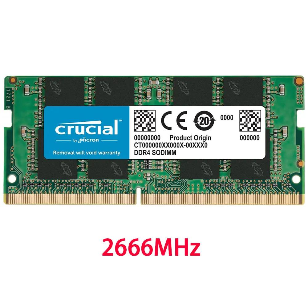 Crucial DDR4 RAM 16GB 32GB 4GB 8GB 3200MHz 2133 2400 2666MHz Memória para laptop SODIMM PC4-25600 21300 19200 17000 para Intel e AMD - Image 1