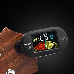 Afinador de guitarra com tela lcd e clip, acessórios portáteis para guitarra cromática, baixo, violino, cavaquinho - Image 2