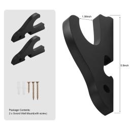 Espada Wall Mount Gancho Ajustável, Katana Holder, Display Hanger, Samurai Sword, Tanto Rapier, Cosplay Rack, 2 Pcs Set, 1 Camada - Image 6